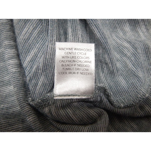 CJ Banks Top Womens Plus 3X Solid Gray Cowl Neck Short Sleeve Lightweight - Picture 5 of 8